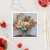ピエール・オーギュストルノアール – 花瓶の中の花 スタンダードカクテルナプキン (インサイチュ)