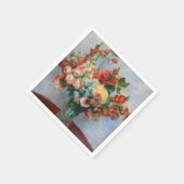 ピエール・オーギュストルノアール – 花瓶の中の花 スタンダードカクテルナプキン (角)