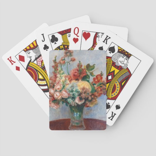 ピエール・オーギュストルノアール – 花瓶の中の花 トランプ (裏面)