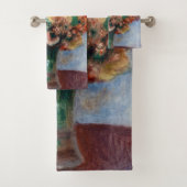 ピエール・オーギュストルノアール – 花瓶の中の花 バスタオルセット (インサイチュ)