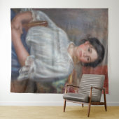 ピエール・オーギュストルノアール – 若い女性の着席 タペストリー (インサイチュ(横))