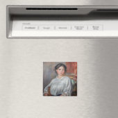 ピエール・オーギュストルノアール – 若い女性の着席 マグネット (インサイチュ (食洗機))