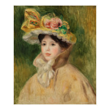 ピエール・オーギュスト・ルノアールのキャペリンを持つ女性