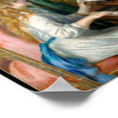 ピエール=オーギュスト・ルノアールのピアノの少女 ポスター (角)