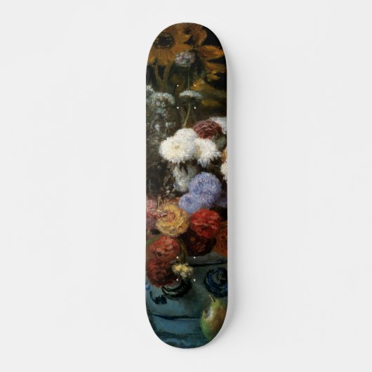 ピエール・オーギュスト・ルノアールの花瓶の中の花(1869年) スケートボード (正面)