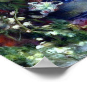 ピエール・オーギュスト・ルノアール・アートの花瓶にグラジオラス ポスター (角)