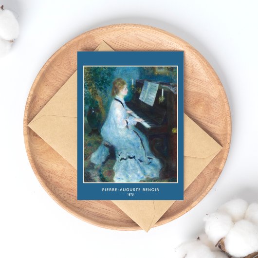 ピエール=オーギュスト・ルノアール、ピアノの女 ポストカード