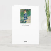 ピエール·オーギュスト·ルノアール-水やりの缶入りの少女 カード (裏面)