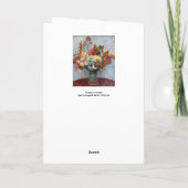 ピエール·オーギュスト·ルノアール-花瓶に花 カード (裏面)