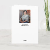 ピエール・オーギュスト・ルノアール – 若い女性が着席 カード (裏面)