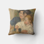 ピエール・オーギュスト・ルノワールによるガブリエルとジャン クッション (裏面)