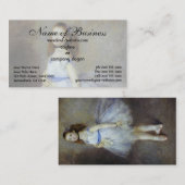 ピエール・オーギュスト・ルノワールによるバレエダンサー 名刺 (正面/裏面)