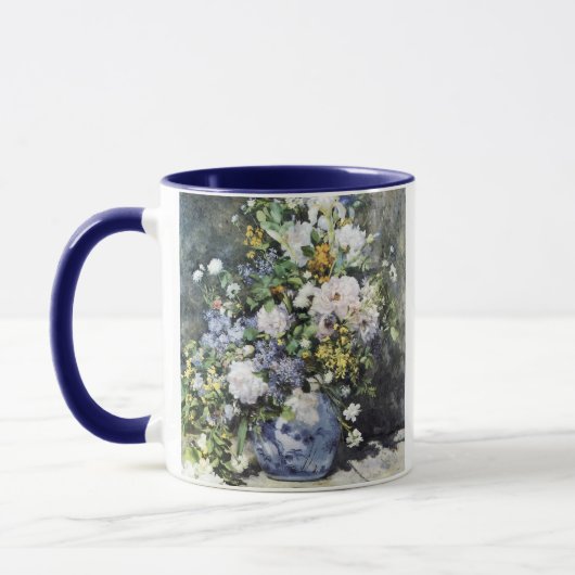 ピエール=オーギュスト・ルノワールの花のつぼ マグカップ (左)