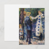 ピエール＝オーギュスト・ルノワール - ぶらんこ サンキューカード (正面/裏面)