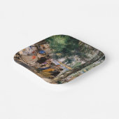 ピエール＝オーギュスト・ルノワール - セーヌ川の水浴 ペーパープレート (傾斜あり)