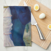 ピエール=オーギュスト・ルノワール - ブージヴァルの舞踏会 キッチンタオル (四つ折り)