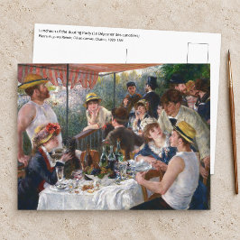 ピエール＝オーギュスト・ルノワール - ボート遊びの昼食会 ポストカード