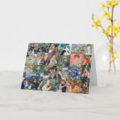 ピエール=オーギュスト・ルノワール -傑作パッチワーク カード (黄色い花)