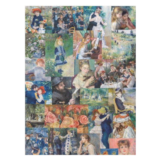 ピエール=オーギュスト・ルノワール -傑作パッチワーク テーブルクロス (正面)