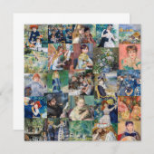 ピエール=オーギュスト・ルノワール -傑作パッチワーク 招待状 (正面/裏面)