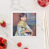 ピエール=オーギュスト・ルノワール - 子猫の少女 スタンダードカクテルナプキン (インサイチュ)