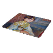 ピエール=オーギュスト・ルノワール - 子猫を持つ少女 カッティングボード (角)