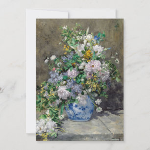 ピエール=オーギュスト・ルノワール - 春の花束 サンキューカード