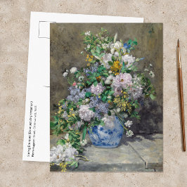 ピエール=オーギュスト・ルノワール - 春の花束 ポストカード