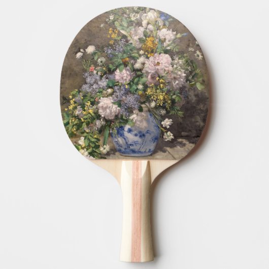 ピエール=オーギュスト・ルノワール 春の花束 卓球ラケット (正面)