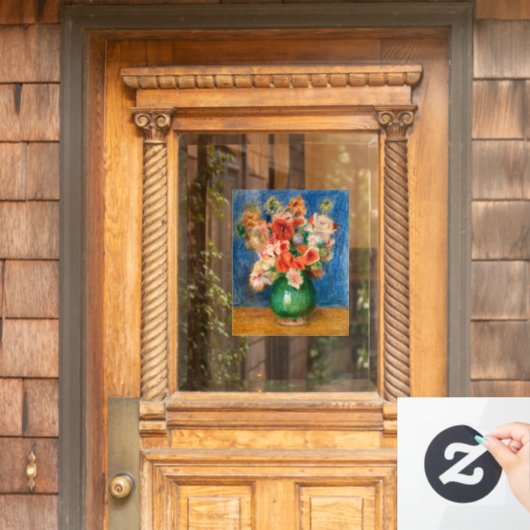 ピエール=オーギュスト・ルノワール - 花束 ウィンドウサイン (ホームデコレーション)