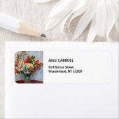 ピエール=オーギュスト・ルノワール - 花瓶の花 ラベル (インサイチュ)