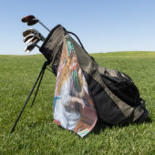 ピエール=オーギュスト・ルノワール - 若いピアノの少女たち ゴルフタオル (グリーン)