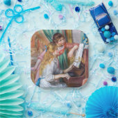 ピエール=オーギュスト・ルノワール - 若いピアノの少女たち ペーパープレート (パーティー)