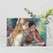 ピエール＝オーギュスト・ルノワール - 読書 サンキューカード (スタンド正面)