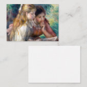 ピエール＝オーギュスト・ルノワール - 読書 ノートカード (正面/裏面)