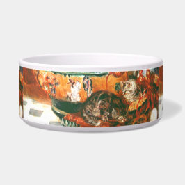 ピエール＝オーギュスト・ルノワール『赤いゼラニュームと猫』 ボウル