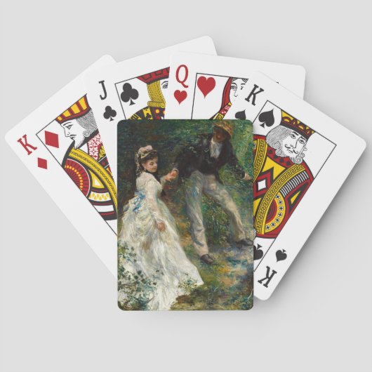 ピエール＝オーギュスト・ルノワール - 遊歩 トランプ (裏面)