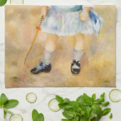 ピエール＝オーギュスト・ルノワール - 鞭を持つ子供 キッチンタオル (折り畳み)