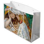 ピエール=オーギュスト・ルノワール - 2人の少女が読書する ラージペーパーバッグ (裏面アングル)