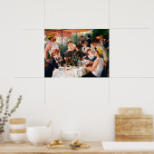 ピエール=オーギュスト・レによるボートパーティーのランチョン ポスター (キッチン)