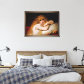 ピエール・クーマンのレジャーの若い女性 キャンバスプリント (インサイチュ (寝室))