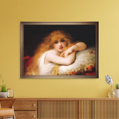 ピエール・クーマンのレジャーの若い女性 キャンバスプリント (インサイチュ (リビング))