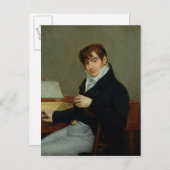 ピエール・ジマーマンポートレート1808 ポストカード (正面/裏面)