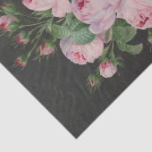 ピエール・ジョセフによる花瓶の中のピンクのバラ 薄葉紙 (詳細)