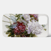 ピエール・ジョセフ・ルドゥート – 赤い牡丹の花束 Case-Mate iPhoneケース (裏面 (横))