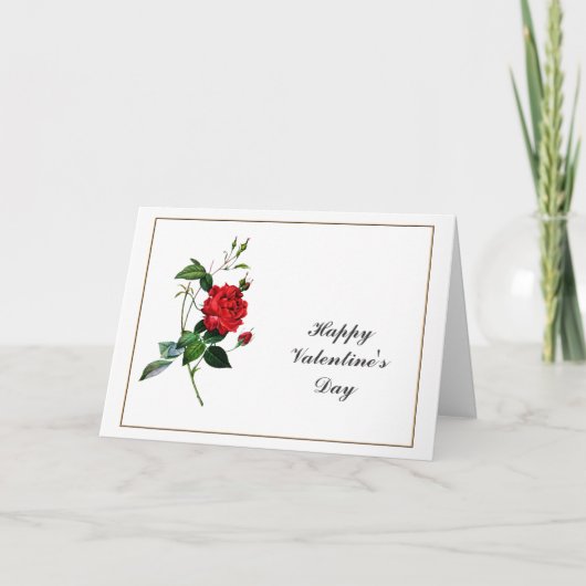 ピエール·ジョセフ·レドゥエ·レッド·ローズ·フラワーズ シーズンカード (正面)