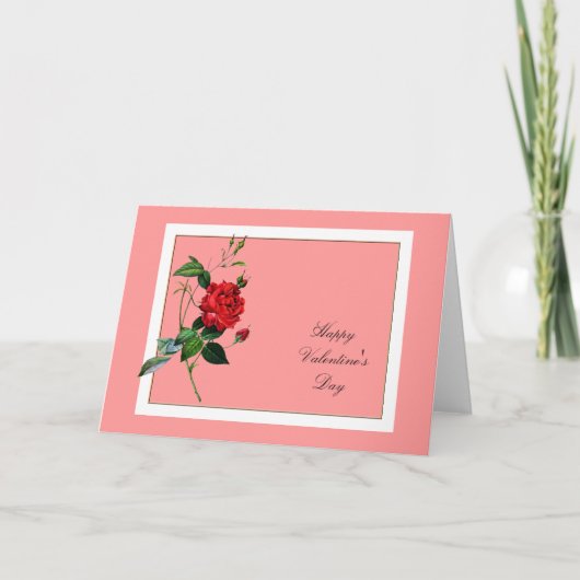 ピエール·ジョセフ·レドゥエ·ヴァレンタイン·デー·レッド·ローズ シーズンカード (正面)