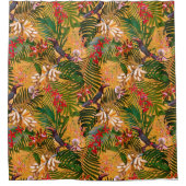 ピエール·ジョセフ+レドゥーテ，ヴィンテージ+花，フランスの+ファルム シャワーカーテン (正面)