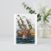 ピエール・ドニ・ド・モンフォートによるクラーケンの絵、1801 ポストカード (スタンド正面)