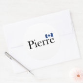 ピエール・ポリエヴル州旗 ラウンドシール (封筒)